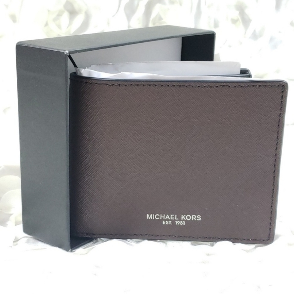 Michael Kors Brown Slim Billfold Wallet